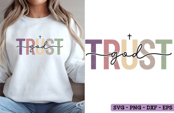 Boho Christian Trust God SVG PNG Faith Review for Real Projects