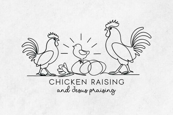 Chicken Raising Jesus Praising SVG: A Faithful Farmyard Design