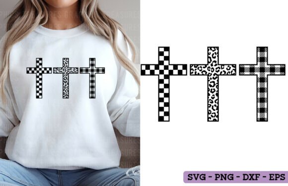 Christian Faith Embroidery Design: Cross SVG PNG Jesus