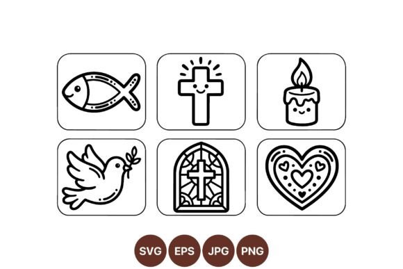 Cute Religious SVG Icon Set Review for Real Embroidery Projects