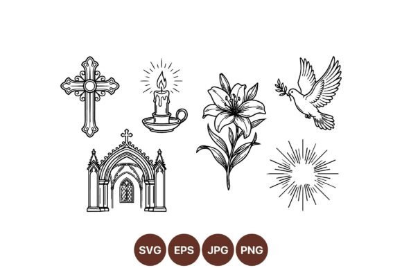 Elegant Religious SVG Clipart Pack Review for Real Projects