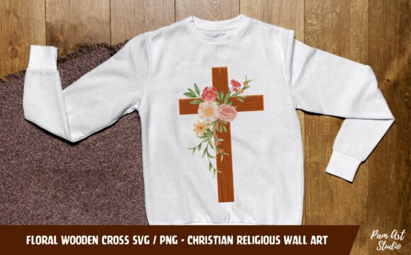 Floral Wooden Cross SVG PNG Review: A Versatile Embroidery Design for Meaningful Projects