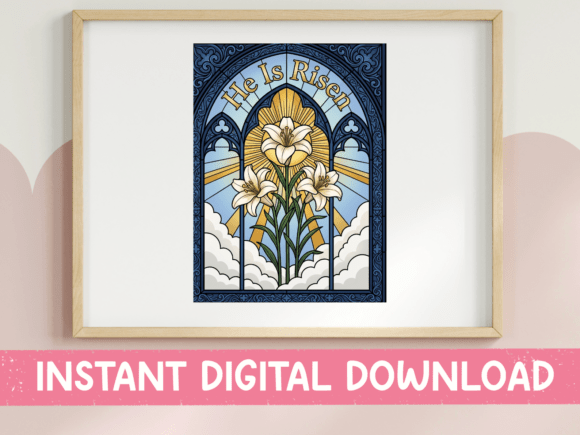 He Is Risen Easter Lily Stained Glass Review