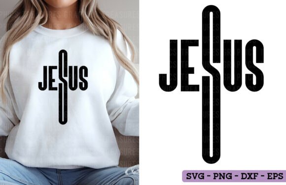 Jesus Cross SVG PNG for Real Embroidery Projects