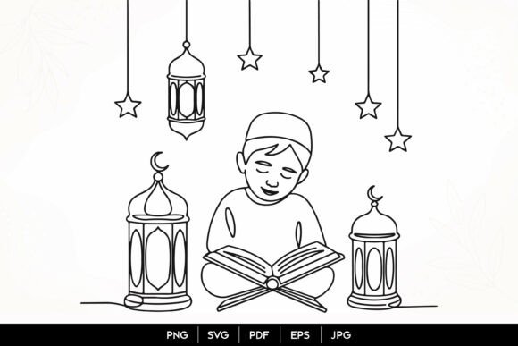 Muslim Boy Reading Quran SVG: A Designer’s Real-World Review
