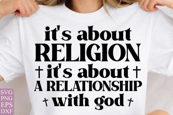 Not Religion Svg, Relationship God SVG: A Thoughtful Design for Embroidery Projects