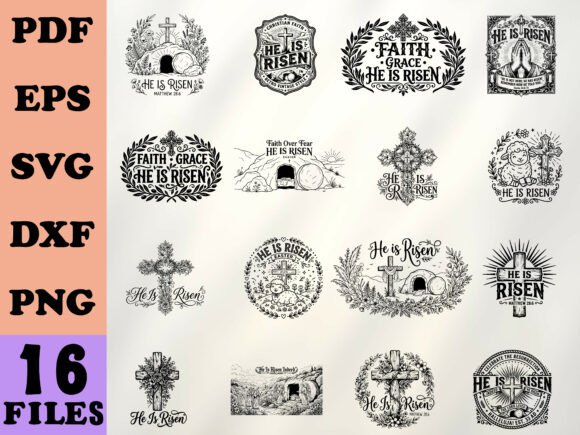 Review of Faith Christian He is Risen SVG for Real Embroidery Projects