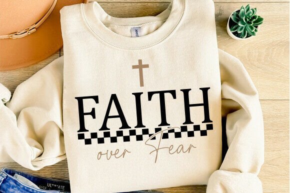 Review of Faith Over Fear SVG, PNG for Real Embroidery Projects