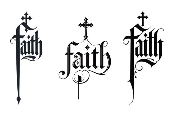 Reviewing Faith Gothic Cross Calligraphy SVG for Real Embroidery Projects